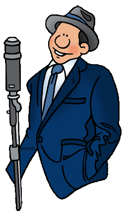 Free People with Microphones Clip Art by Phillip Martin