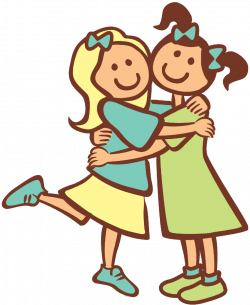 Huggin Girls Clipart