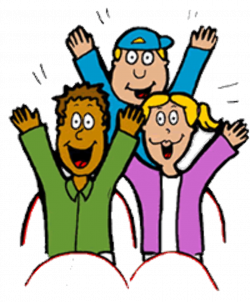 Person Cheering Clipart