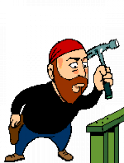 Hammering Pounding Hammer animated gifs and clip art Animations