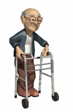 Moving Elderly People Clipart