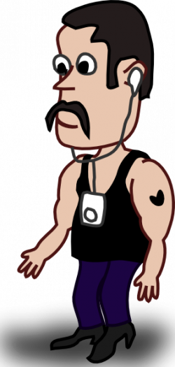 Muscular Man Clip Art at Clker.com - vector clip art online, royalty ...