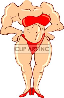 Muscle Woman Clipart