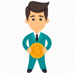 Business investor, businessman, entrepreneur, financier, rich man icon