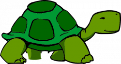 Solid Green Turtle Clipart