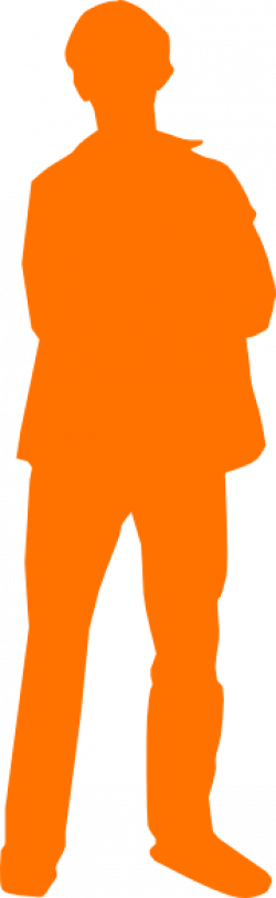 Solid Orange Man Person Clip Art at Clker.com - vector clip art ...