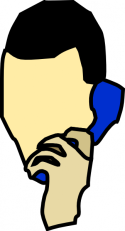 Man Talking On The Phone Clip Art at Clker.com - vector clip art ...