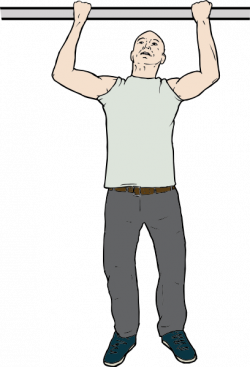 Chin Up Man Clip Art at Clker.com - vector clip art online, royalty ...