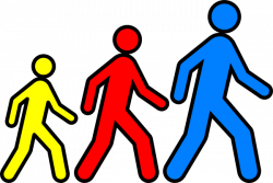 Group Walking Clipart