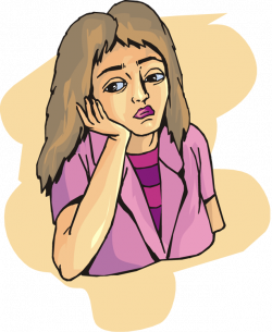 Sad Woman Clipart