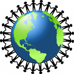 People Holding Hands Around The World Clip Art at Clker.com - vector ...