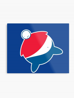Pepsi Logo Fat Man | Metal Print