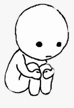 art #depressed #white # - Sad Person Drawing Easy , Free ...