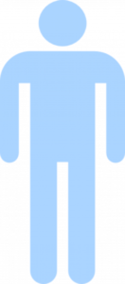 Light Blue Man Silhouette Clip Art at Clker.com - vector ...