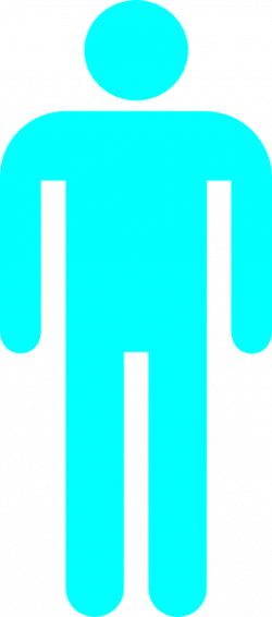 Man Silhouette Blue Clip Art at Clker.com - vector clip art ...