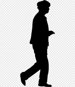 Silhouette of person walking, Silhouette Homo sapiens Human ...