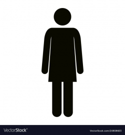 Figure woman silhouette icon