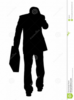 Sad Man Walking Away Silhouette