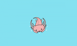 Cute Axolotl \\ Logo design on Wacom Gallery