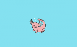 Cute Axolotl \\ Logo design on Wacom Gallery