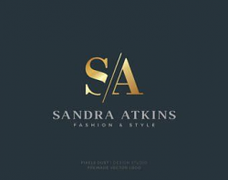 Geometric Logo Initials, Monogram Logo, Watermark ...