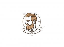 Mr. Hipster Logo (2) | Bearded Gymnast Logo Ideas | Hipster ...