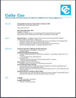 Resume Design | Yiqun Cao