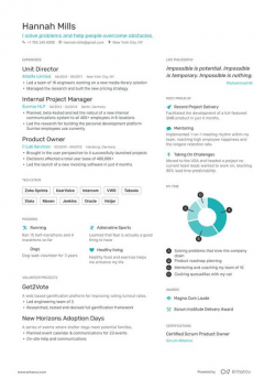 Free Resume Builder | Online Resume Builder | Enhancv.com