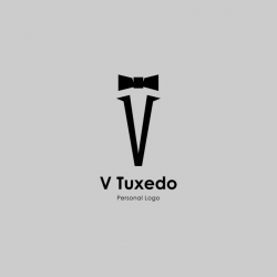 V Tuxedo Logo Vector Design For Personal Branding Or Company ...