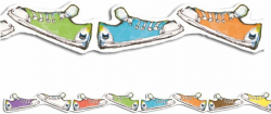 Pete The Cat Groovy Shoes Border Diecut - TCR62004