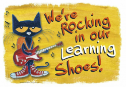 Pete the cat rocking in my school shoes clipart ...