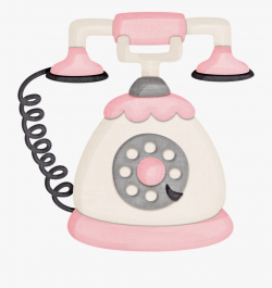 Pink Telephone * - Cute Pink Phone Icon, Cliparts & Cartoons ...