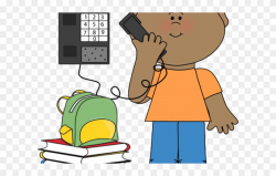 Jobs Clipart Child - Kid On Phone Clipart - Png Download ...
