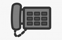 Office Phone 2 Clip Art At Clker - Office Phone Phone Clip ...