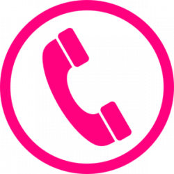 Pink Phone Icon Clip Art at Clker.com - vector clip art ...
