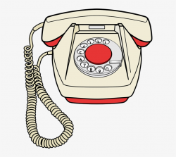 28 Collection Of Black Phone Clipart - Retro Telephone Clip ...