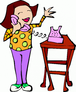 Talking On Phone Clipart - Clip Art Library