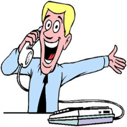 Talking on the phone clipart clipart image #11353