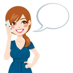 Talking on phone clipart 5 » Clipart Station