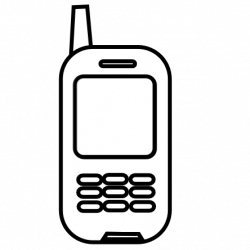 Cell phone mobile phone clipart black and white clipart ...