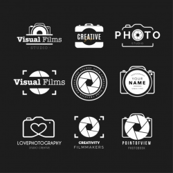 Photography logo collection Vector | Free Download