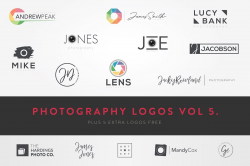Modern Photography Logos Vol 5 ~ Logo Templates ~ Creative ...