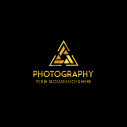 Triangel professional photography logo template Vector ...