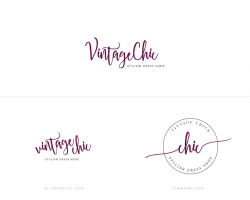 premade Logo design, photography logo, website logo, business logo, logo  branding design, watercolor logo, branding package, watermark logo