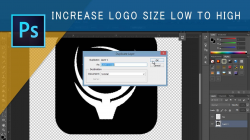 How to improve a logo resolution size from low to high in Photoshop