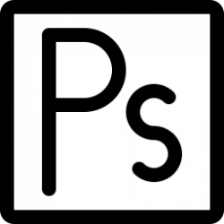 Adobe Photoshop Logo Icon of Line style - Available in SVG ...
