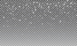 Snow. Vector transparent snow background. Christmas and New ...