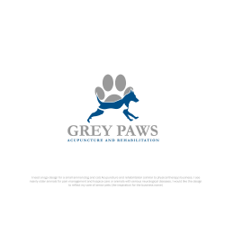 Serious, Traditional Logo Design for Grey Paws Acupuncture ...
