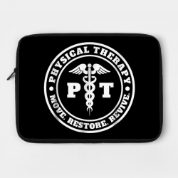 PT Therapist Medical Treatment Logo Physical Therapy by unrequest4