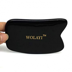 Gua Sha Massage Tool Body Graston Scraping ASTYM Treatment Buffalo Horn  Guasha Scraper for SPA Physical Therapy Board Trigger Point Acupuncture  Black
